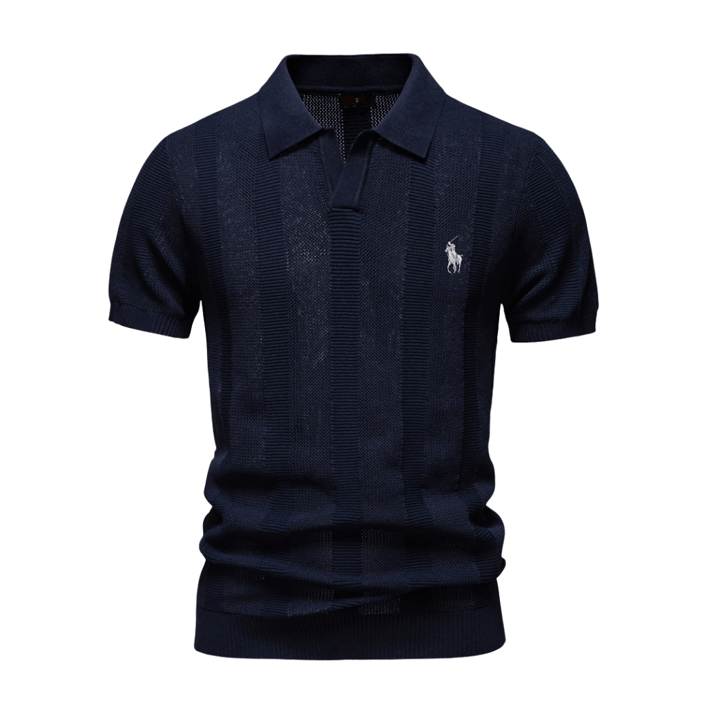 Herren Premium Strick-Poloshirt