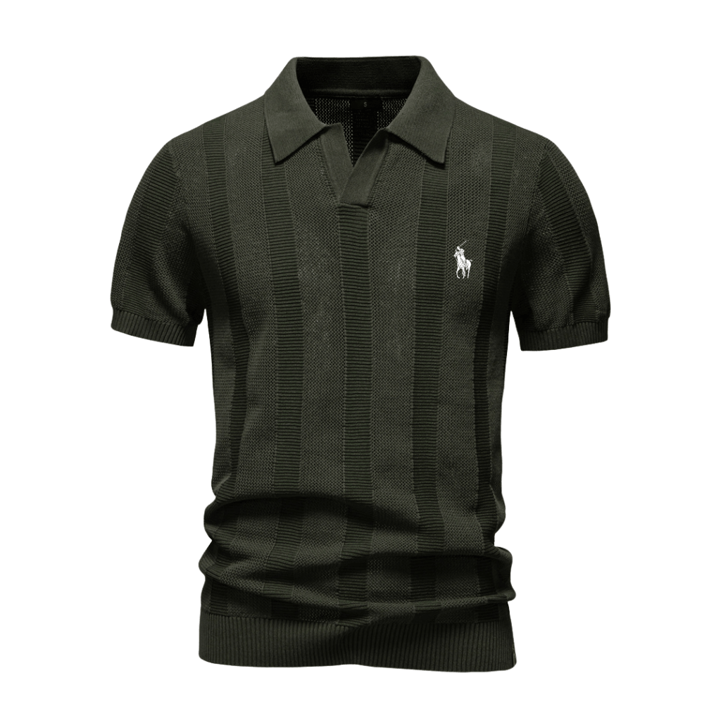 Herren Premium Strick-Poloshirt